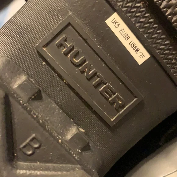 Rare Hunter Original Biker Boot Short Black 6M/7F. Eur38 - Picture 7 of 12